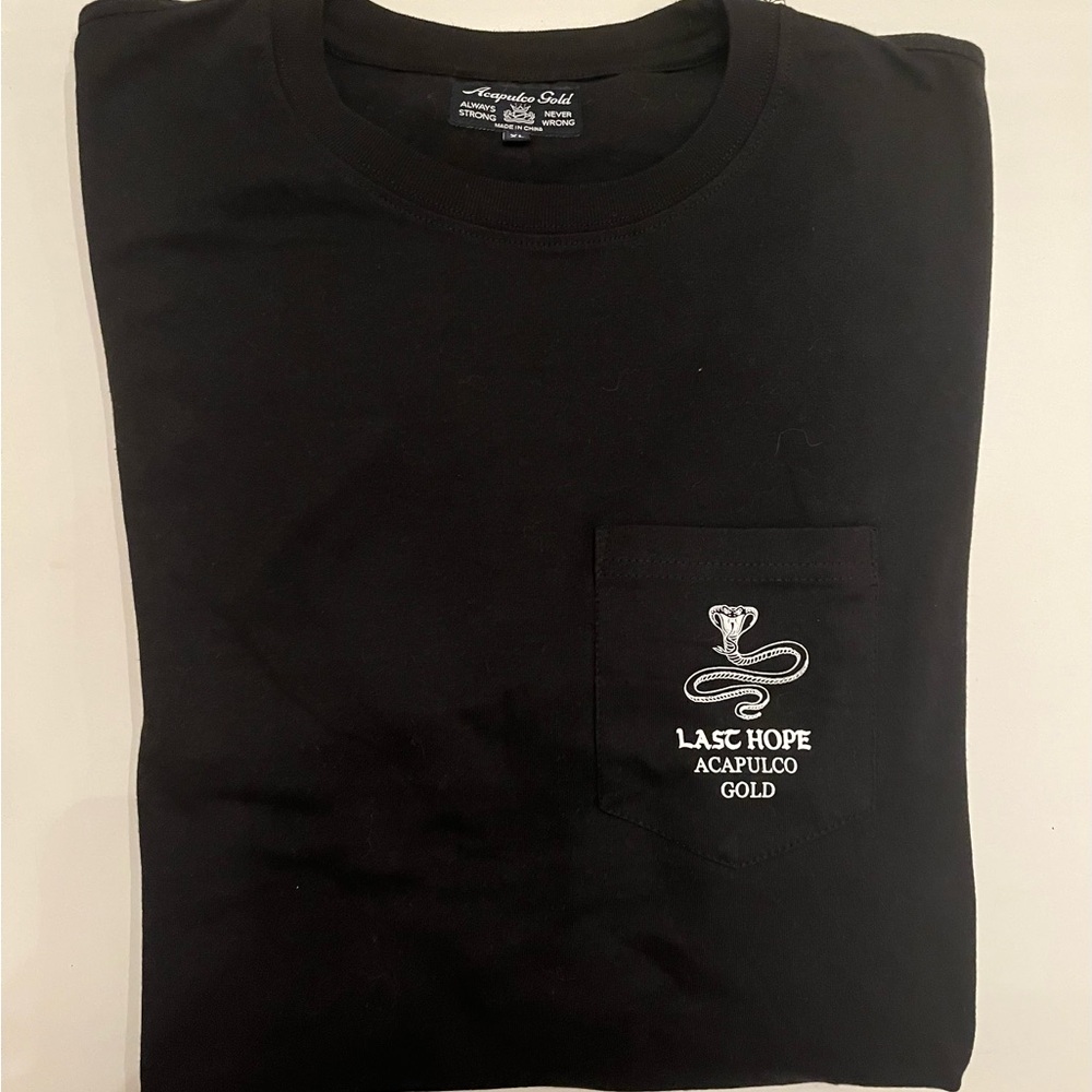 Last Hope Men's Black Pocket T-Shirt